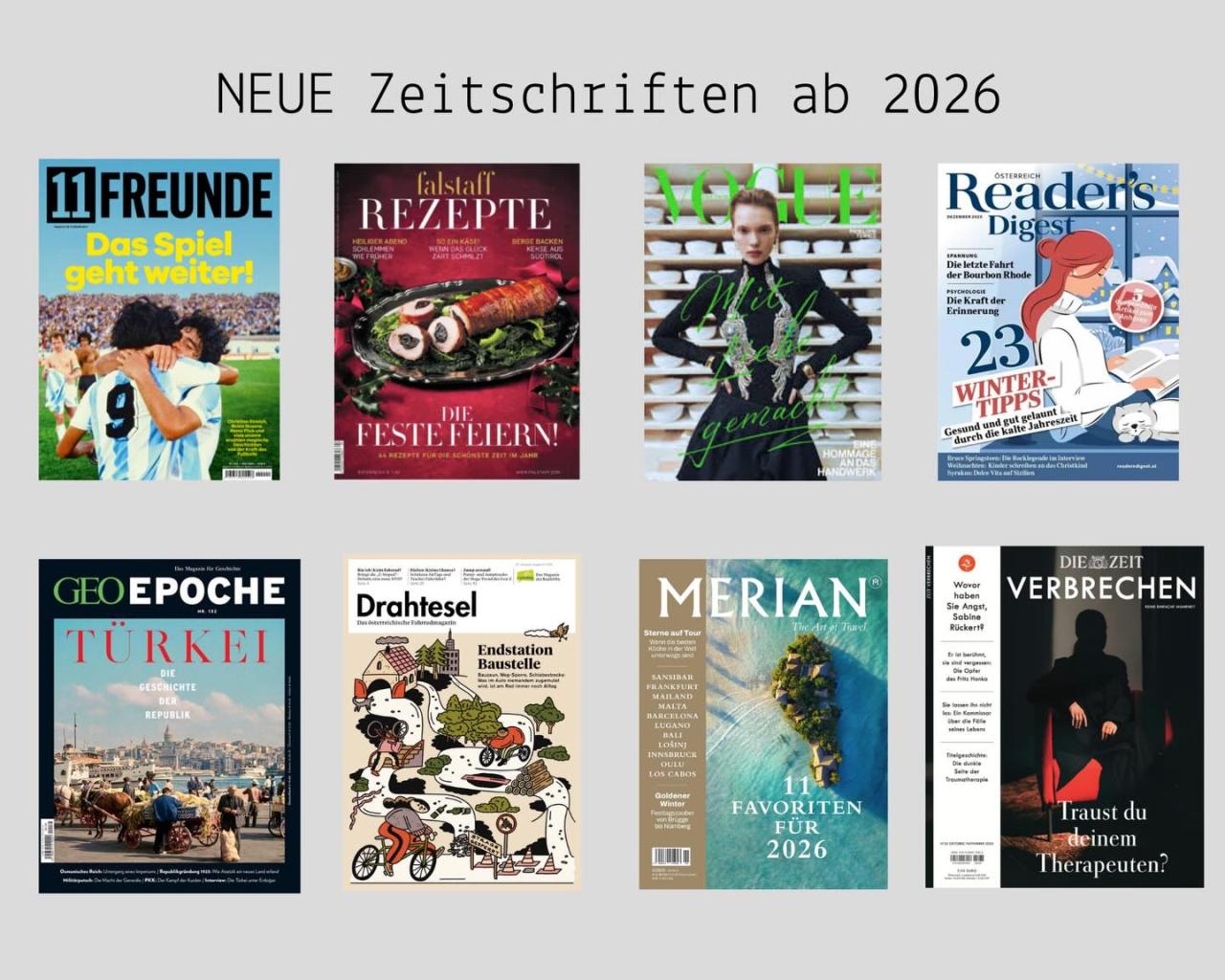 Neue Zeitrschriften