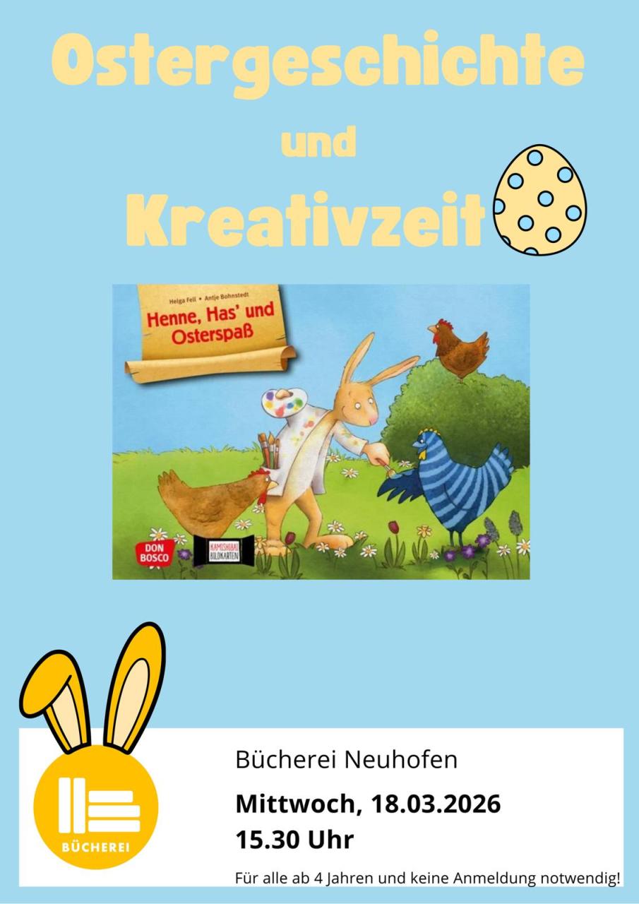 Ostergeschichte in der Bücherei Neuhofen an der Krems