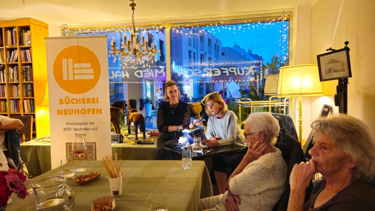 Krimilesung mit Beate Maly im Kupferschmiedhaus